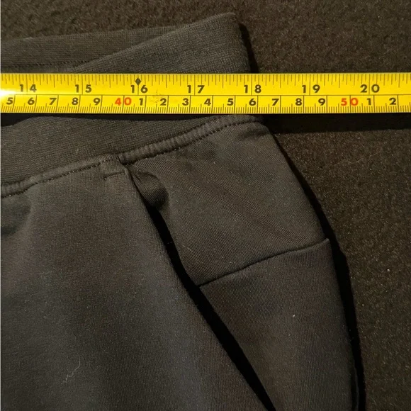 Lululemon Jogger Black Stretch French Cuff Ted Logo Mens Size XL